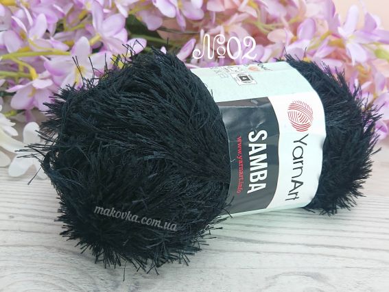 SAMBA YarnArt  02 чорний