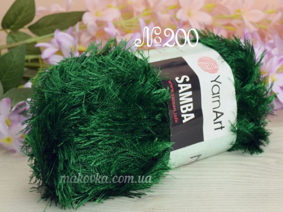 SAMBA YarnArt  200 темний зелений