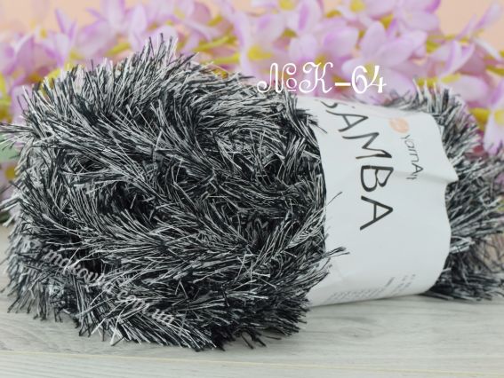 SAMBA YarnArt  К-64 чорно-сірий