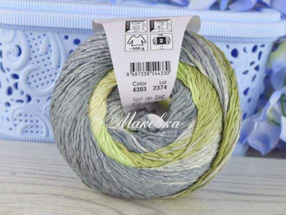 4303 сірий-салатовий