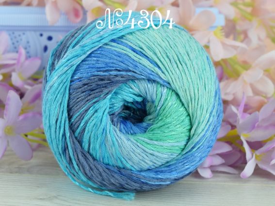 Summer dream Yarn Art пряжа 4304 сині-зелені