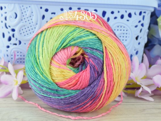 4305 рожевий-зелений-салат-жовтий-фіолет