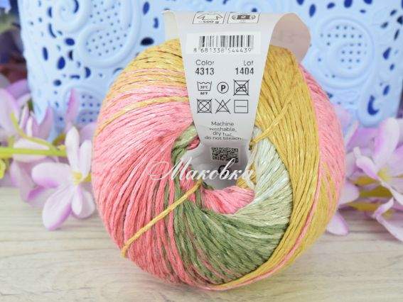 4313 рожевий-гірчичний-бордо-зелений