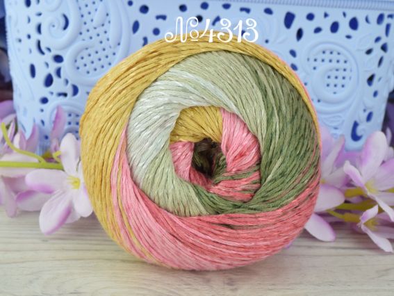 4313 рожевий-гірчичний-бордо-зелений