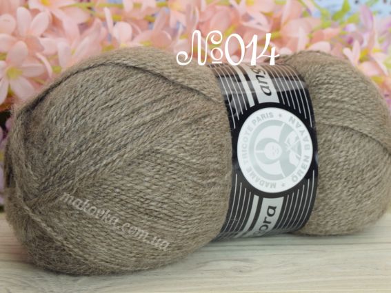 Angora Madamе Tricote пряжа 014 сіро-бежевий