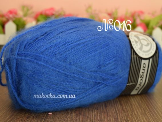 Angora Madamе Tricote пряжа 016 синій