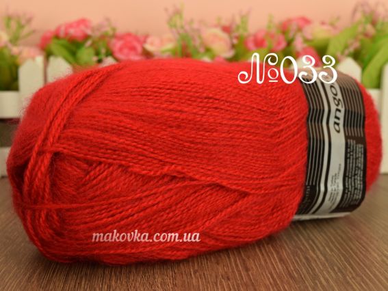 Angora Madamе Tricote пряжа 033 червоний