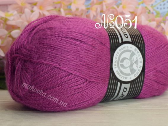 Angora Madamе Tricote пряжа 051 світлий пурпуровий