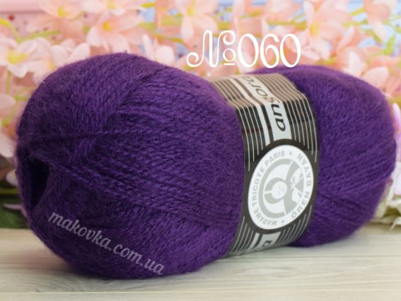 Angora Madamе Tricote пряжа 060 т.фіолет
