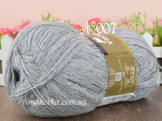 Angora (нова) Madamе Tricote пряжа 007 светло серый