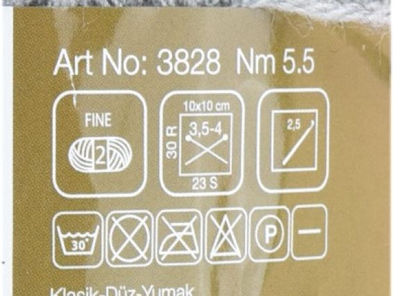 Фрагмент этикетки пряжи Angora Madame Tricote