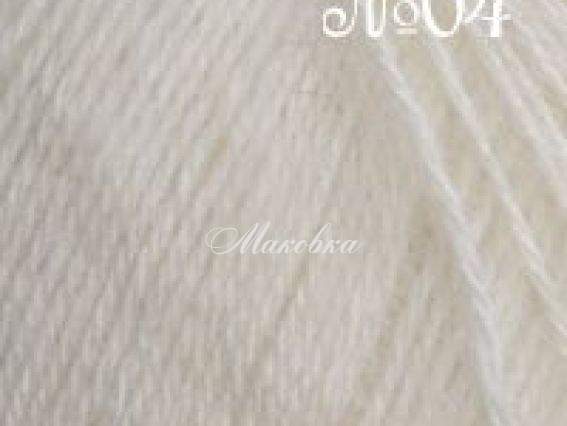 Angora Gold Madamе Tricote пряжа 04 молочный