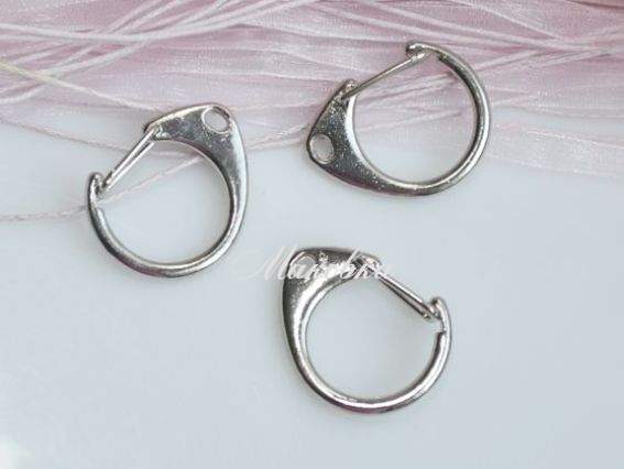 Брелочный замок 25х32 мм, платина, 1 шт Брелочный замок 25х32 мм, платина, 1 шт