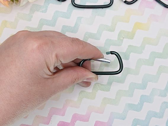 Заготовка для брелока: алюмінієвий D-подібний, Чорний 45 × 24 мм