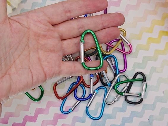 Заготовка для брелока: алюмінієвий D-подібний, кольоровий 45 × 24 мм