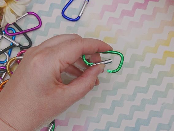 Заготовка для брелока: алюмінієвий D-подібний, кольоровий 45 × 24 мм