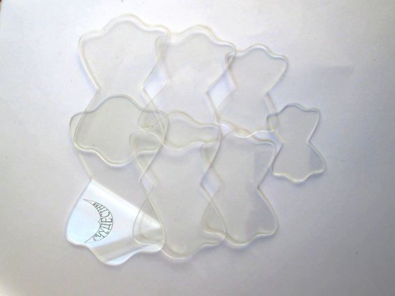 Пластиковый шаблон для банта ПШБ01 , 7 шт в уп, Чудесина