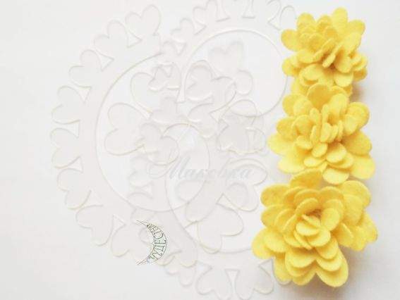 Пластиковый шаблон Цветок ПШЦС01 3 шт в уп Чудесина