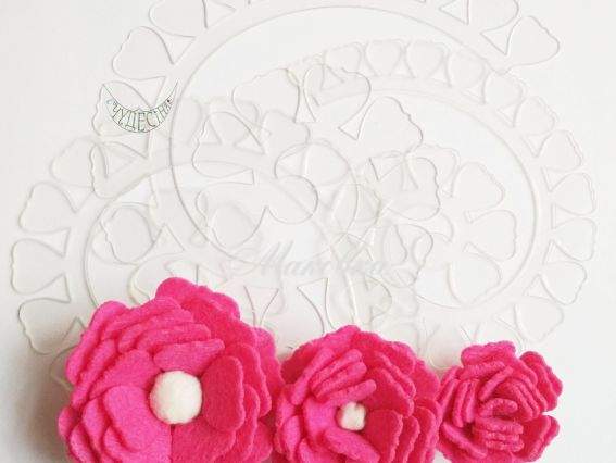 Пластиковый шаблон Цветок ПШЦС05 3 шт в уп Чудесина