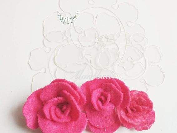 Пластиковый шаблон Цветок ПШЦС06 3 шт в уп Чудесина