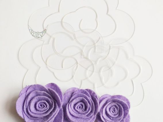 Пластиковый шаблон Цветок ПШЦС10 3 шт в уп Чудесина