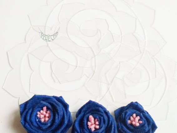 Пластиковый шаблон Цветок ПШЦС11 3 шт в уп Чудесина