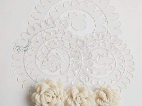 Пластиковый шаблон Цветок ПШЦС17 3 шт в уп Чудесина