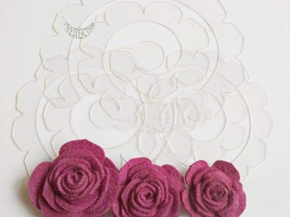 Пластиковый шаблон Цветок ПШЦС23 3 шт в уп Чудесина