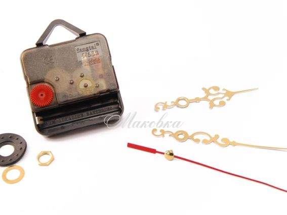 Часовой механизм Margo №4 с средней фигурной стрелкой Часовой механизм Margo №4 с средней фигурной стрелкой