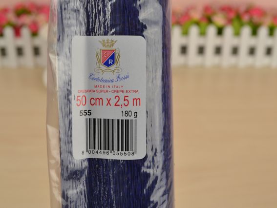 Гофробумага 555 (креп бумага) 50см х 2,5м 180гр Италияя