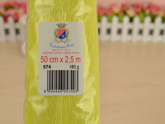 Гофропапір 574 (креп-папір) 50см x 2,5м 180гр Італія