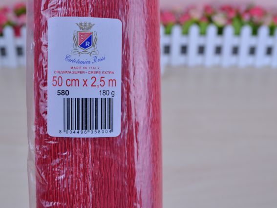 Гофропапір 580 (креп-папір) 50см x 2,5м 180гр Італія