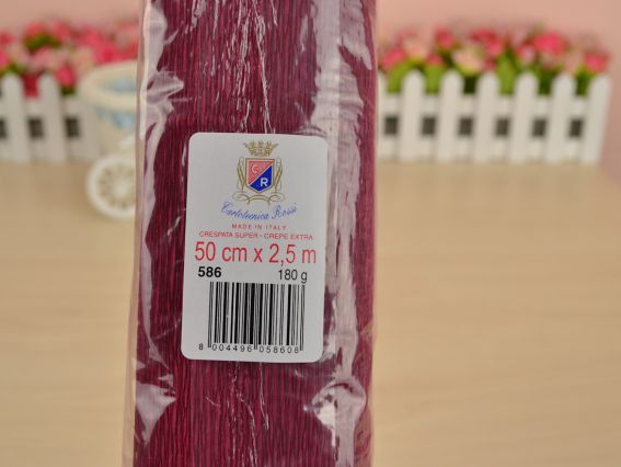 Гофропапір 586 (креп-папір) 50см x 2,5м 180гр Італія