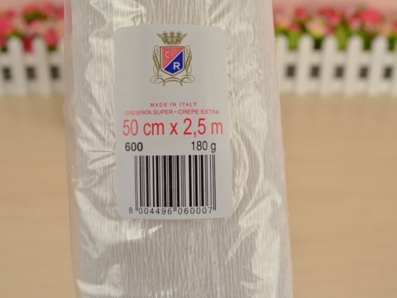Гофропапір 600 (креп-папір) 50см x 2,5м 180гр Італія