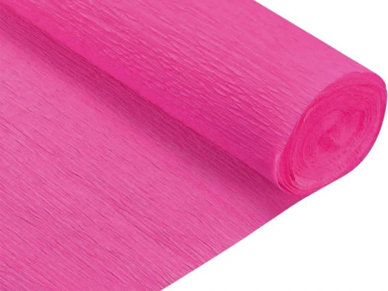 Креп папір SANTI Яскраво-рожевий 708084, розмір 50см х 2 м Креп папір SANTI Яскраво-рожевий 708084, розмір 50см х 2 м