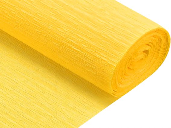 Креп-бумага SANTI Желтая 708094, размер 50 см × 2 м