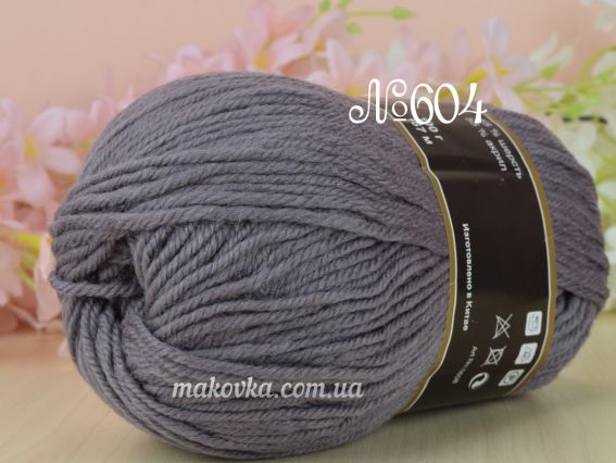 Camel Wool Victoria пряжа 604 темний сірий