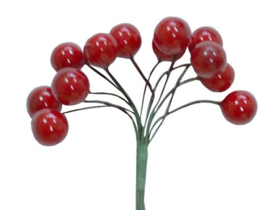 Красные ягодки, 12 шт./уп, Scrap Berrys HY040103 Красные ягодки, 12 шт./уп, Scrap Berrys HY040103