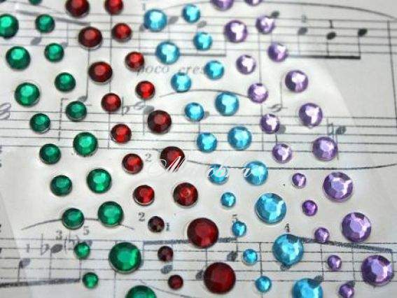 Клеевые камушки Индия, 120 шт, Scrap Berrys SCB030102 Клеевые камушки Индия, 120 шт, Scrap Berrys SCB030102