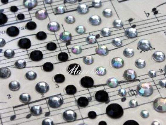 Клеевые камушки Монохромные, 120 шт, Scrap Berrys SCB030103 Клеевые камушки Монохромные, 120 шт, Scrap Berrys SCB030103