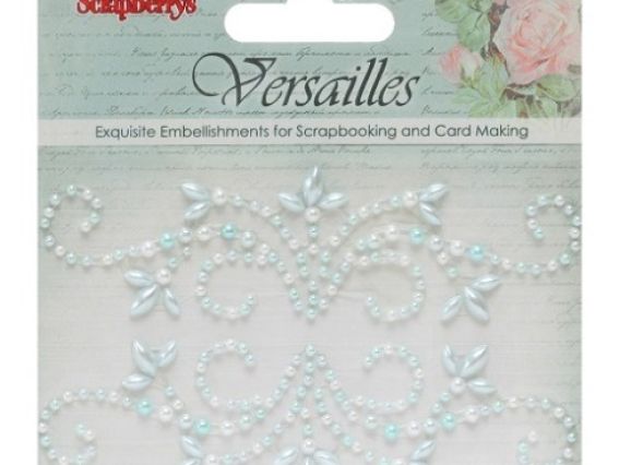 Узор из клеевых полубусин Завитки Версаль-1, Scrap Berrys SCB250001080 Узор из клеевых полубусин Завитки Версаль-1, Scrap Berrys SCB250001080
