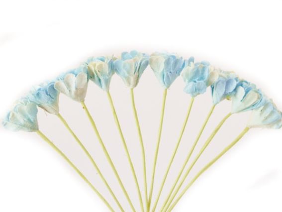 Набор цветочков Хризантемы светло-голубые, 1 см, 10 шт, ScrapBerrys SCB291402 Набор цветочков Хризантемы светло-голубые, 1 см, 10 шт, ScrapBerrys SCB291402