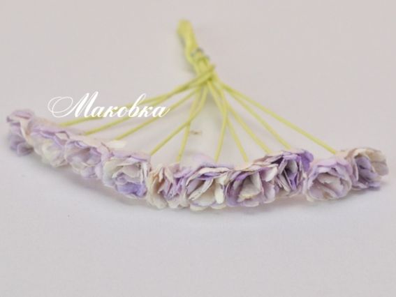 Набор цветочков Хризантемы сиреневые, 1 см, 10 шт, ScrapBerrys SCB291405 Набор цветочков Хризантемы сиреневые, 1 см, 10 шт, ScrapBerrys SCB291405