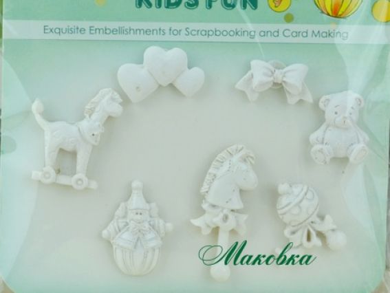 Набор полимерных фигурок Забава-3 (игрушки), Scrap Berrys SCB26001012 Набор полимерных фигурок Забава-3 (игрушки), Scrap Berrys SCB26001012