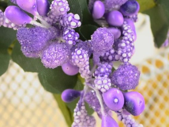 Букетик Разноцвет сиреневый (из разных элементов), 12 шт/уп