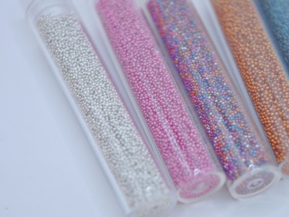 Бульонки скляні Набір №01 , 6 туб асорті 6 кольорів