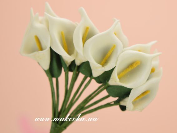 Букетик Калл, белые, 12 шт Букетик Калл, белые, 12 шт