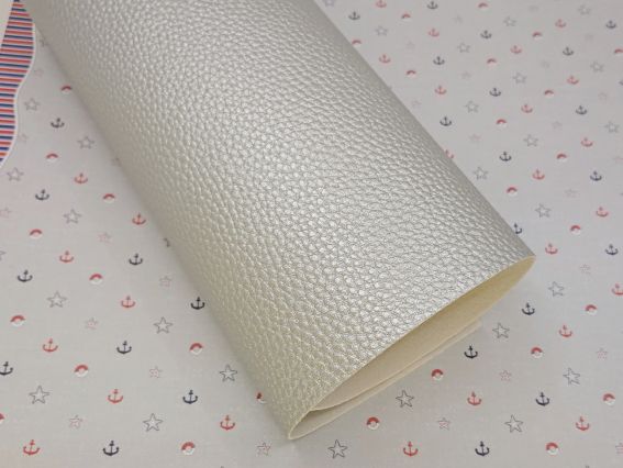 Искусственная Кожа металлик, Серебро А4
