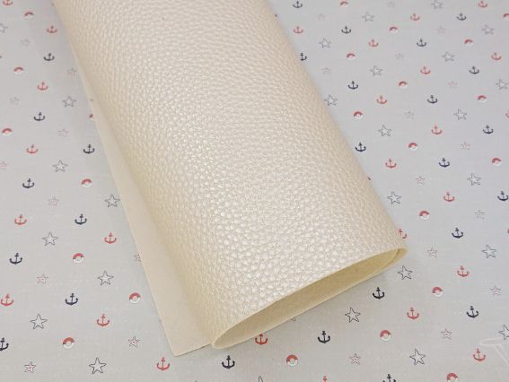 Искусственная Кожа металлик, Молочный А4