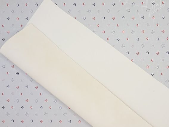 Искусственная замша для рукоделия А4 цвет Молочный 1 шт